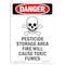 Signmission Safety Sign, OSHA Danger, 18" Height, Portrait, D-1218-V-2037 OS-DS-D-1218-V-2037 - alternate 1